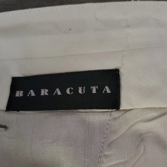 Baracuta Designer Men's Elegant Gray Brown Dress Pants - Picture 6 of 7